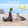 Elegant Resin Sea Lion Animal Figurines For Micro Landscape Ocean Beach Diy Desktop Decorations