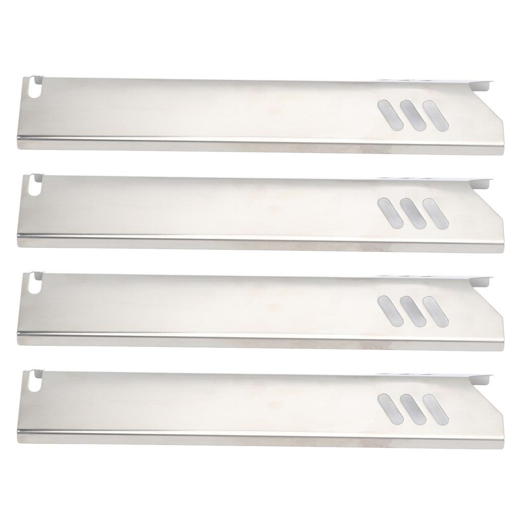 4 Pcs Adjustable Grill Heat Plates Shield Stainless Steel Oven Burner Covers BBQ Gas Grill Deflector Plates Heat Tent