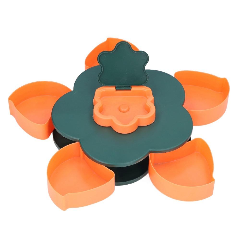 Multi-layer Candy Tray Double Layer Dry Fruit Box Sturdy Rotating Fruit Plate Party Supply Single layer