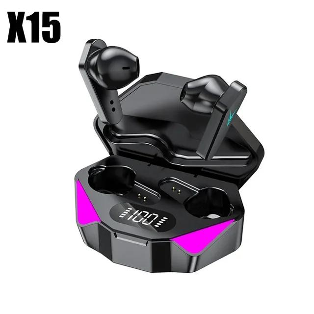 X15 TWS Gaming-Ohrhörer, kabelloser Bluetooth-Kopfhörer mit Mikrofon, Bass-Audio-Sound-Positionierung, 9D-Stereo-Musik, HiFi-Headset für Gamer