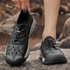 38-46 Summer Men's Large Handcrafted Mesh Breathable Hole Shoes Outdoor Casual Running Shoes Hiking Shoes