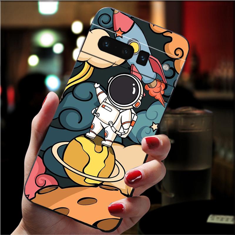 Phone Case for Google Pixel 10 9 Pro XL 9A 8 7 6 Pro Pixel 8A 7A 6A Pixel 8 7 6 5 Astronaut Art Case