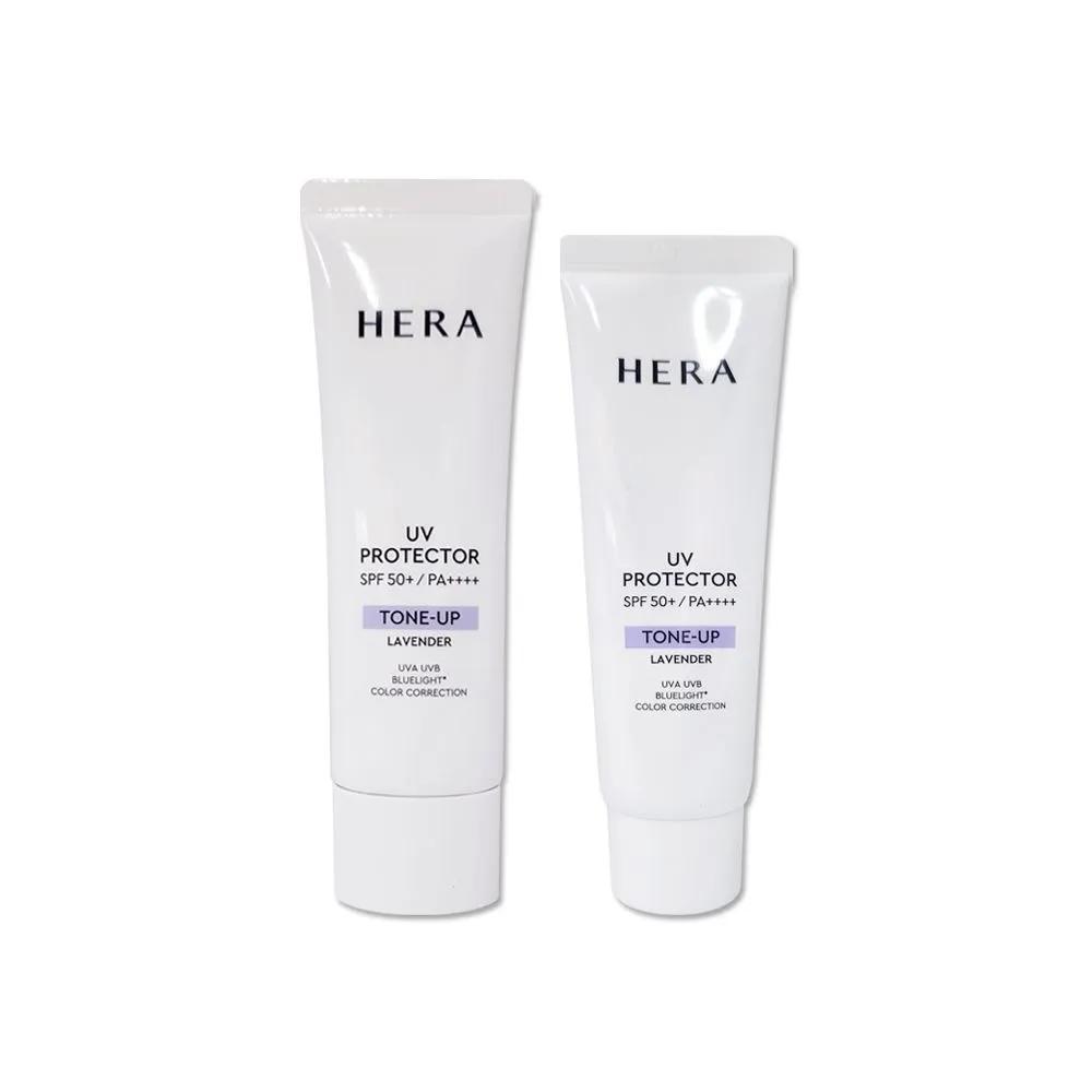 Hera UV Protector Tone-Up Lavender 50ml + 40ml Renewed Cool Tone Sunscreen