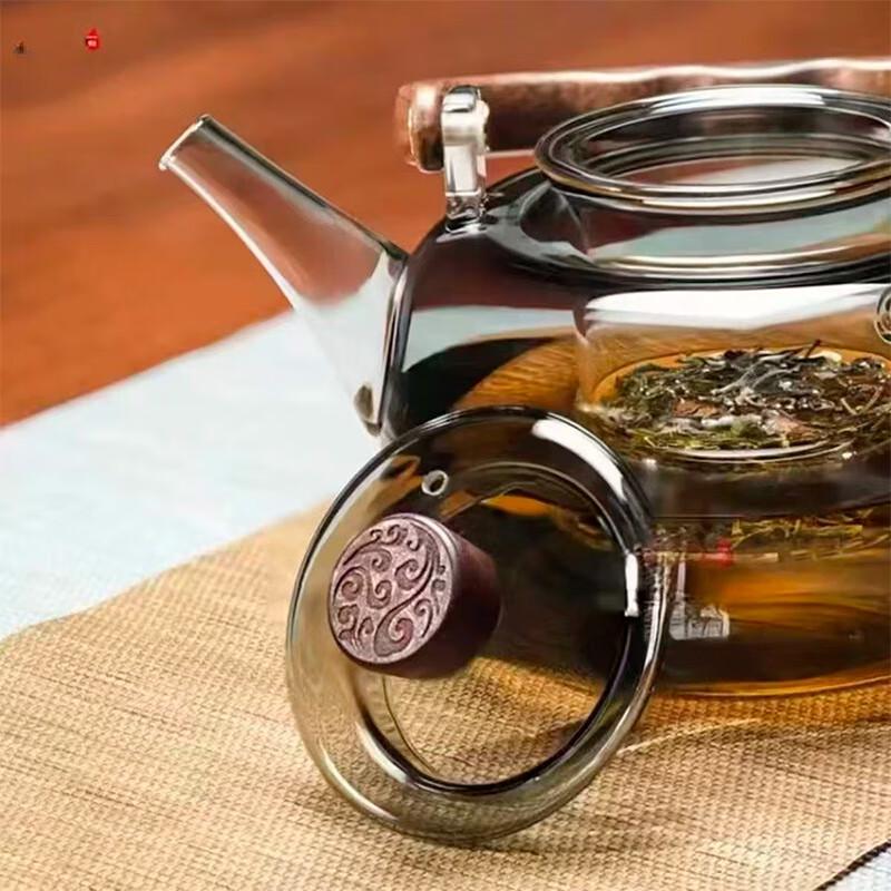 Shangqi Dun Dun Glass Teapot with Handle - Set of 2