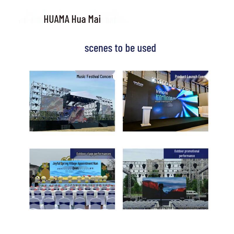 HUAMAI P2.976 Outdoor Full-Color LED Rental Display CN plug (adapter included)