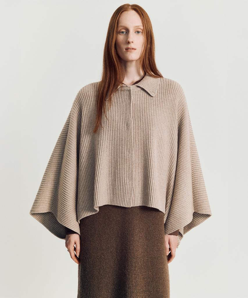 Meibeoyu Roddie Cape Knit Jacket _ Beige