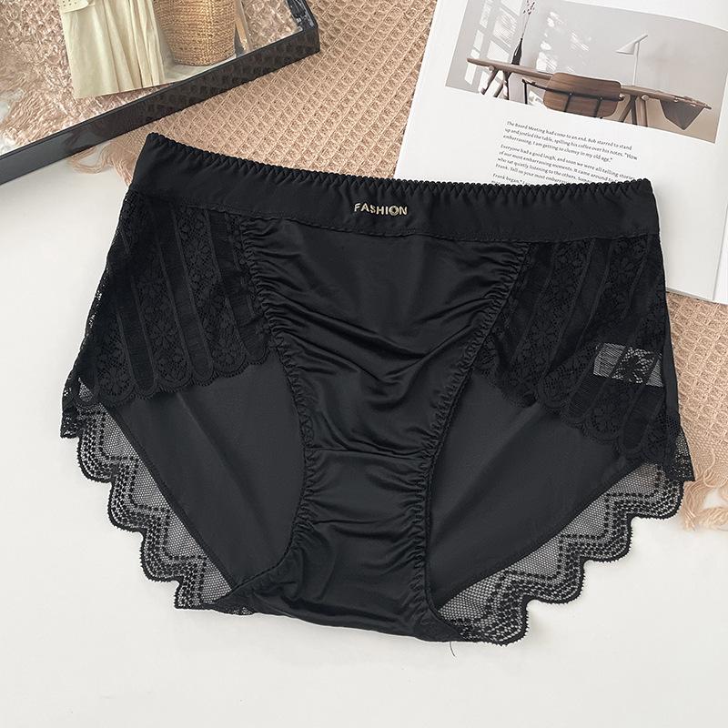 Леди Весна и Осень Кружево Сексуальное Высокий Отскок Без Дышащее Антибактериальное Не Царапающееся Не Обтягивающее Белье One Size