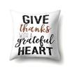Thanksgiving Pillowcase Blessing Maple Leaf Pumpkin Sofa Cushion Cover Office Home Living Room Pillowcase