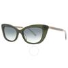 Kate Spade Green Shaded Cat Eye LadieS SunGlaSSeS Merida G S 01ed 9k 54