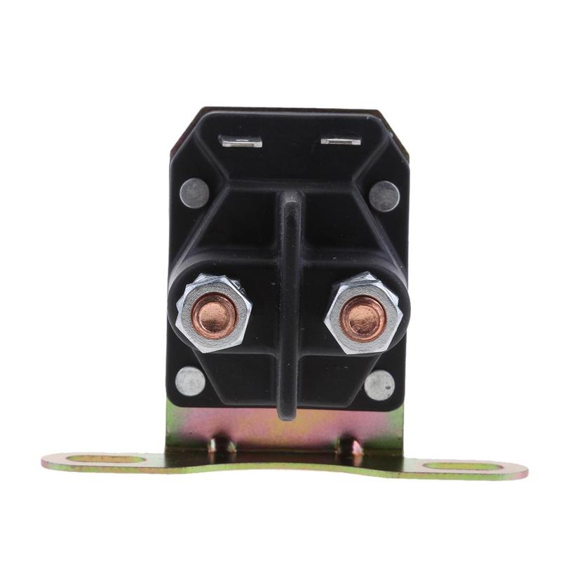 Starter Solenoid Relay 12v Starter Solenoid Engine System Black Durable Metal Electrical Part for Stiga 1134-2946-02