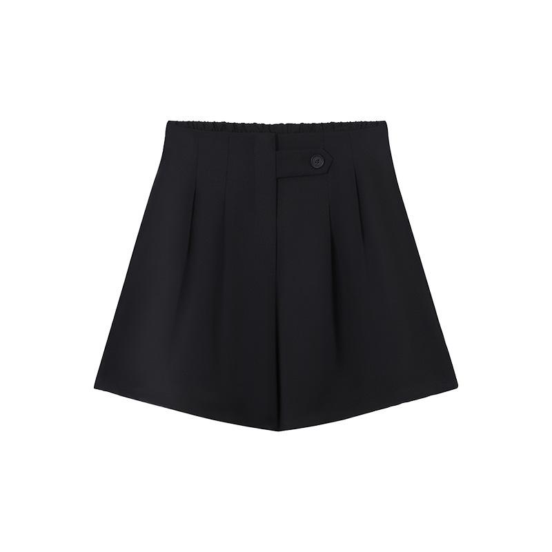 Ice Silk Shorts Women's New Summer Thin Loose High Waist Thin Versatile Suit Five-point Pants