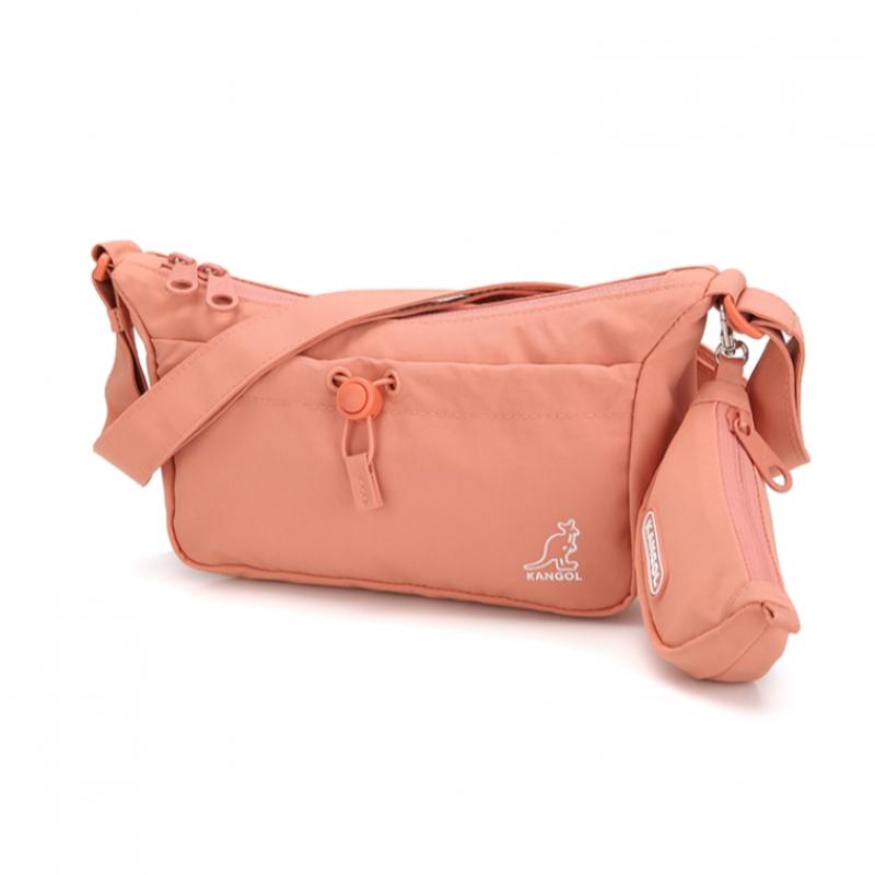 KANGOL Essential X Small Crossbody Bag Peach Pink 3387