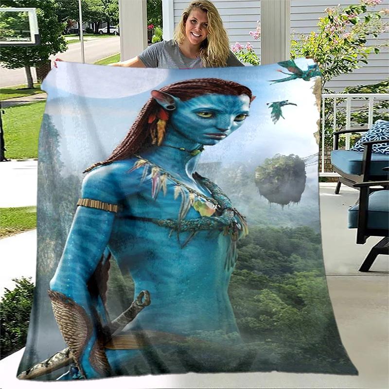 Avatar Film Gedruckte Weiche Warme Decke für Wohnzimmer Schlafzimmer Bett Sofa Couch Büro Geschenke Flanell Überwurfdecken