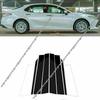 PC Glossy Black Pillar Post For Toyota Camry 2018-2023 6X Door Trim Mirror Cover
