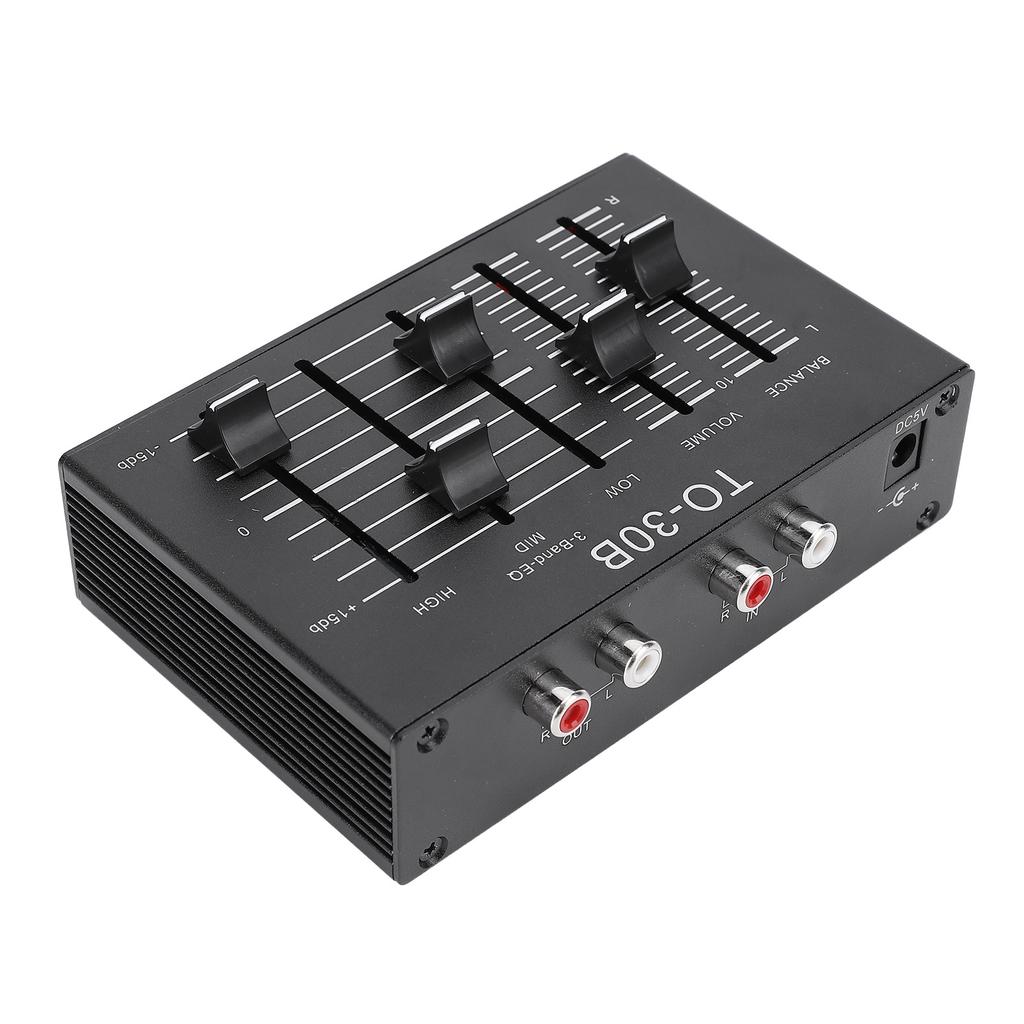 EQ Equalizer Stereo High Medium Low 3 Band Sound Channel Balance Volume Control Preamp