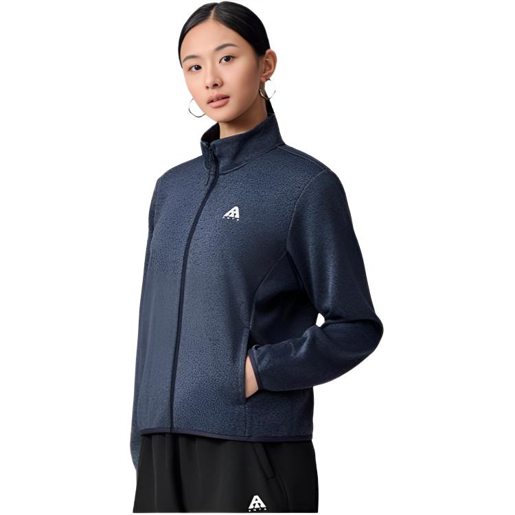 Anta Outdoor Series Fire Shell Warm Windproof Comfortable Versatile Casual Fashion Stand Collar Inner Liner Jacket Chunky Fleece 962546707-3
