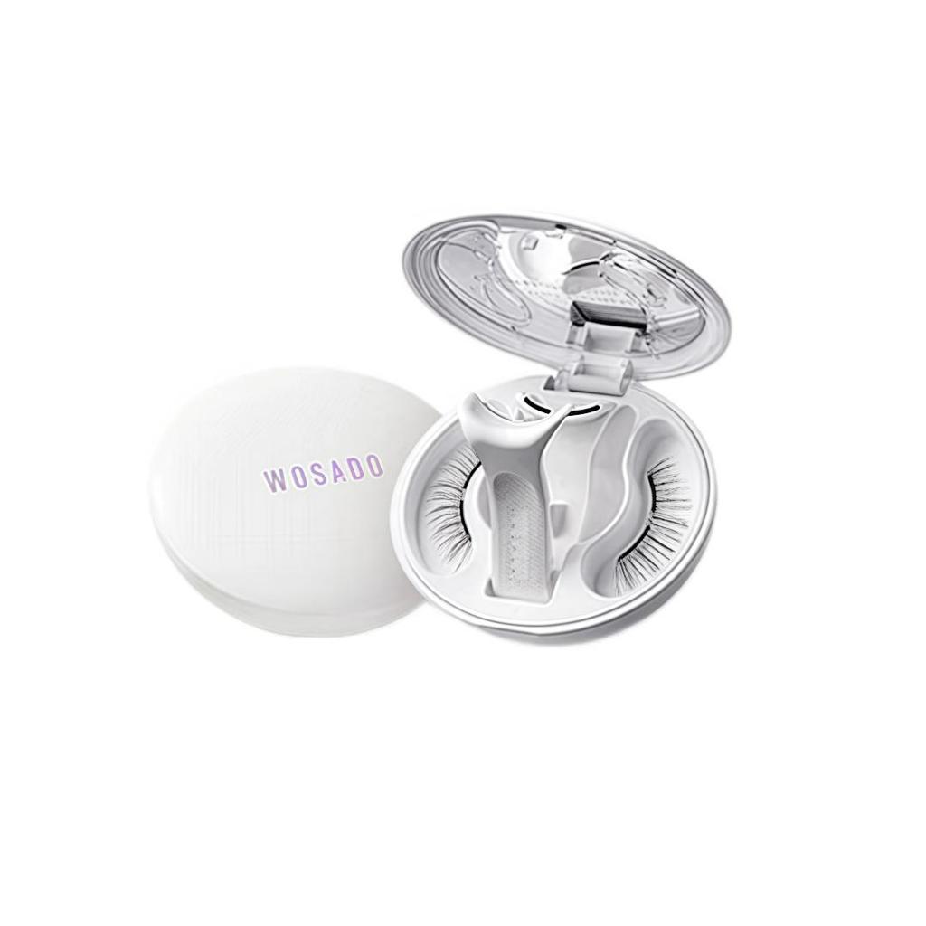 Ciglia Finte Magnetiche WOSADO, Nere, Lunghezza 10,5-12-11mm, Larghezza 21,5mm