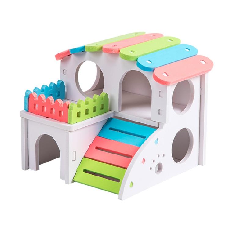 

Small Pets Hideout Hamster Villa Plastic House for Chinchillas Guinea Pigs 1
