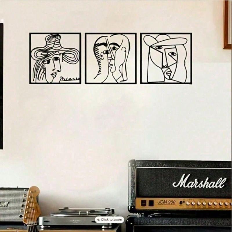 Dekoracja ścienna z żelaza Panel artystyczny metalowy