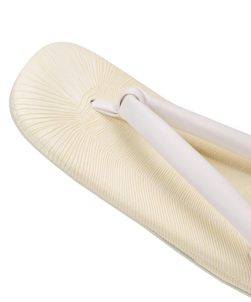 Setta Sandals for Plain White for Boys [Kyoetsu] Shichigosan, Straps, (18.0cm, White)