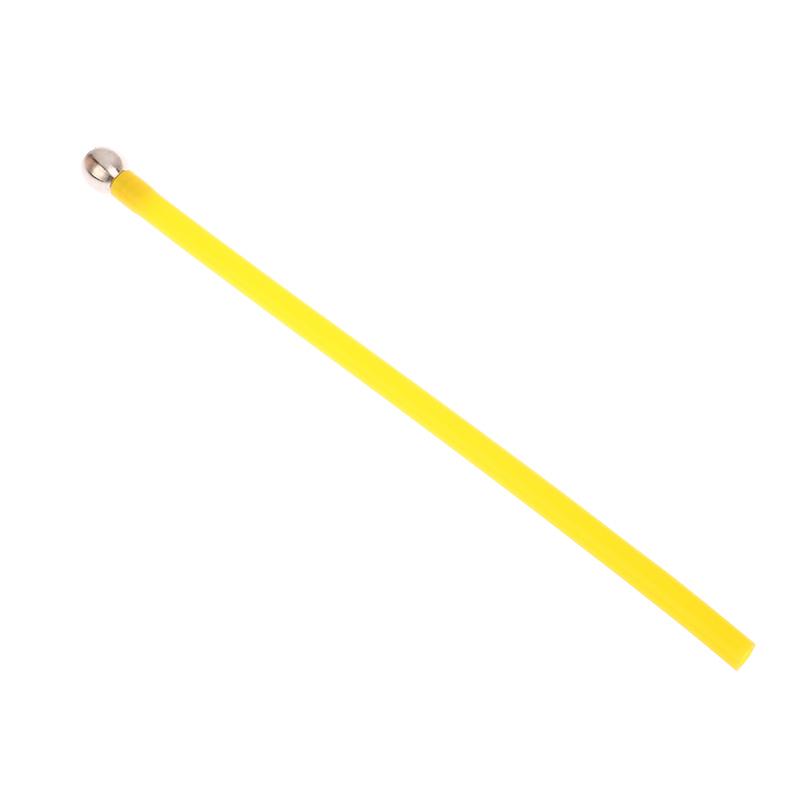 1Pc 24cm Foam Cannon Soft Straw Pipette With Stainless Steel Gravity Ball Filter Colorful Silicone Rubber