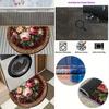 1Pcs Vintage Rose Bouquet Pattern Semi Circle Welcome Doormat Non-Slip for Outdoor Patio Porch Kitchen Bathroom Entryway Floor Mat