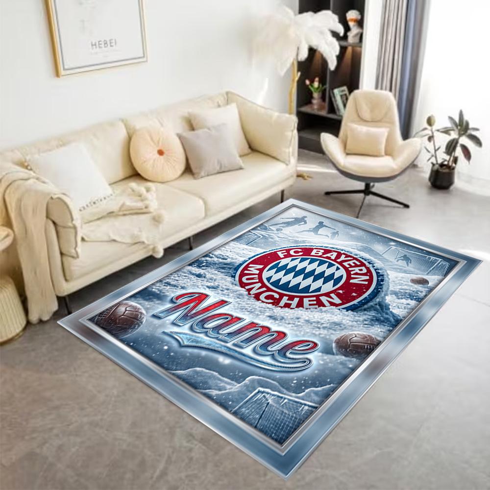 Fc Bayern Munich Glory Carpet Perfect for Entryway Hallway Game Room Foyer Anti-slip Rug Anime Office Decor Best for Christmas