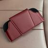 Sunglasses Holder for Car Sun Visor Soft Velvet Lined Sunglasses Case Anti-Scratch Leather Storage Box Space-Saving Car Accessory Organizer for