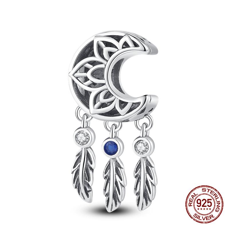 Compatible With Charm Bead Charms Ideal For Authentic Bracelets 100 copper Blue Dream Catcher Beaded Do It Yourself Jewellery Making Womens Gifts