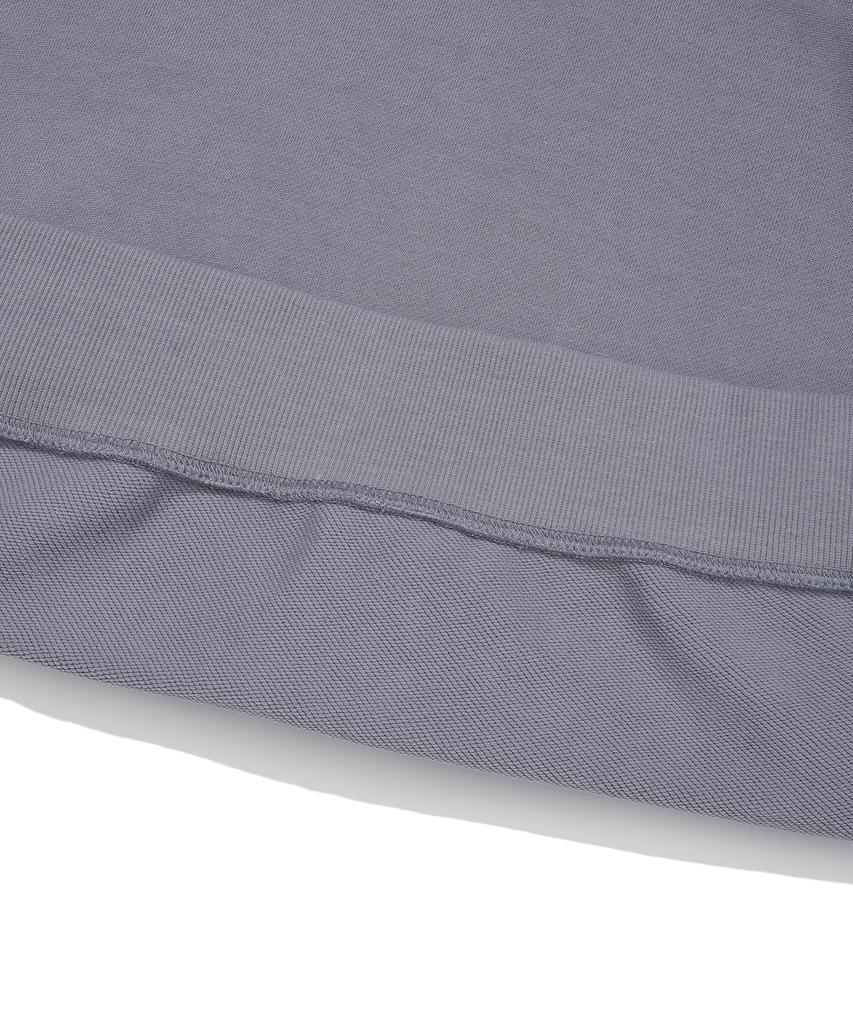 COVERNAT Small Logo Zip-Up Hoodie Lavender