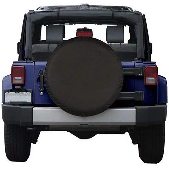Spare Tire Cover Fit For Your SUV, Jeep, RV, Trailer, Truck, Waterproof Dust-Proof PVC Leather Tire Covers (15 Inch For Diameter 27.56” - 29.53”)