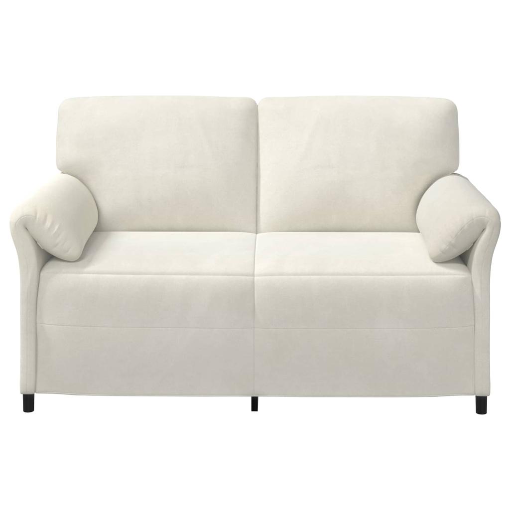 2 Seater Sofa Cream 158 X 83 X 95 Cm Velvet