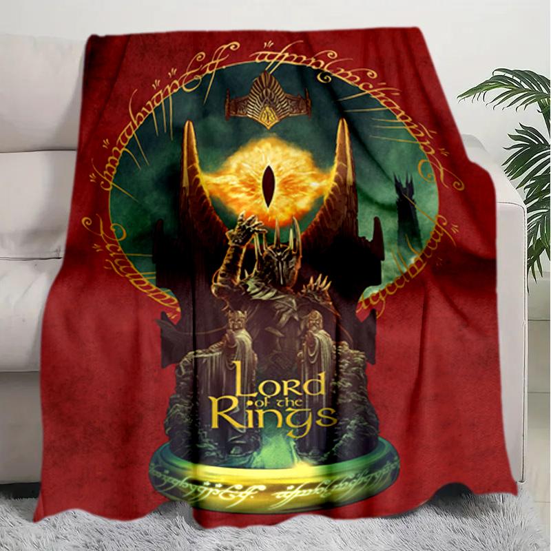 1PC The Lord of the Rings blanket, all-season lightweight home office outdoor nap multifunctional blanket, Christmas gifts