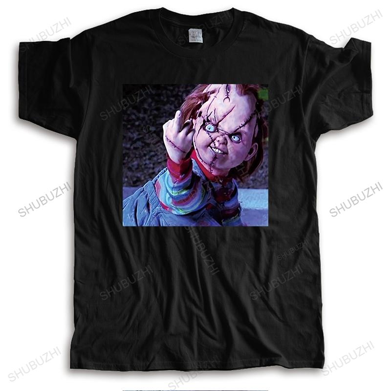 Men brand tshirt black new oneck fahsion tshirt Male Best Selling Chucky Bigger Size Homme High Quality casual Teeshirt