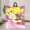 Candy Candy Manga Blanket Soft Quality Bedding Throw for Spring Home Decor Students Novelty Bedspread