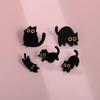 Spilla da bavero in metallo adorabile gattino nero - Decorazione animale, Corsage e Accessorio per abbigliamento