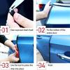5M Car Rubber Door Sealing Strips Protector Car Door Edge Anti-Scratch Protector Car Door Clip-on Anti-collision Strip