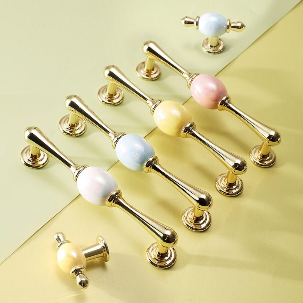 Colorful Cabinet Handles Modern Door Handles Fashion Furniture Pulls  Dressing Table