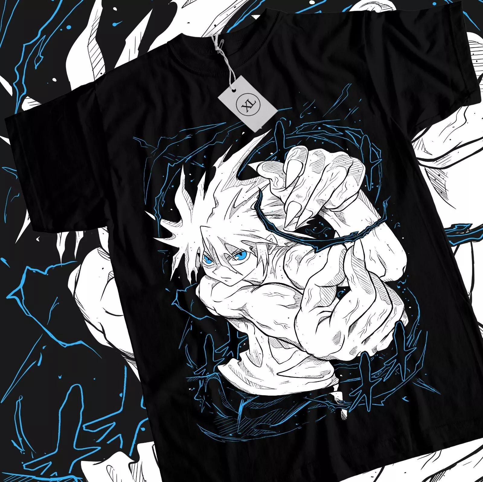 

Killua T-shirt Gon Hisoka Hunter Meruem Zoldyck Girl Anime Black Shirt All Size 4XL