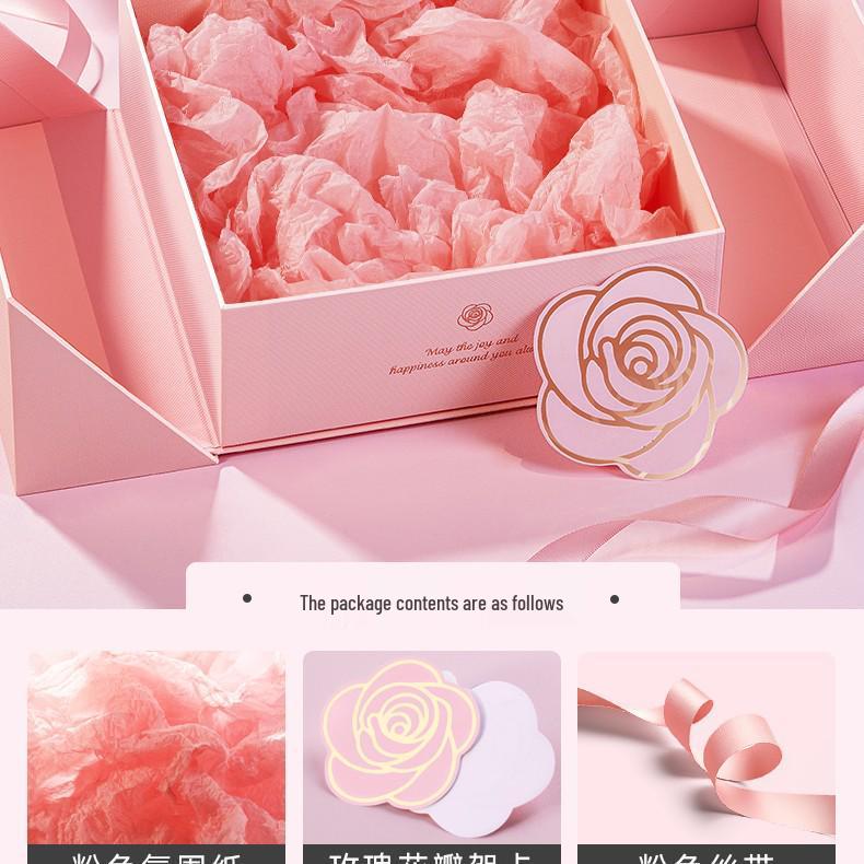 Elegant Pink Gift Box for Women - Ideal for Birthdays, Lipstick, Perfume & High-End Surprises