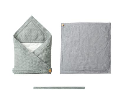 Asway STERLInG Recommended by Childcare For Baby Shower Gray Swaddle, Professionals, 100% Cotton, Plain, Thick, Hooded, Newborns, Gift,