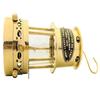 Brass Designer Lantern Glass Oil Lamp Home Decoration (8 Inch)