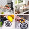 2 Pack - 3 in 1 Kitchen Sink Drain Strainer, 304 Stainless Steel Bounce Core Sink Stopper with Basket Filter Pop-up Sink Plug for Standard 3-1/2 Inch