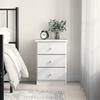 VidaXL Bedside Table ALTA White 41x35x55 Cm Solid Pine Wood 353918