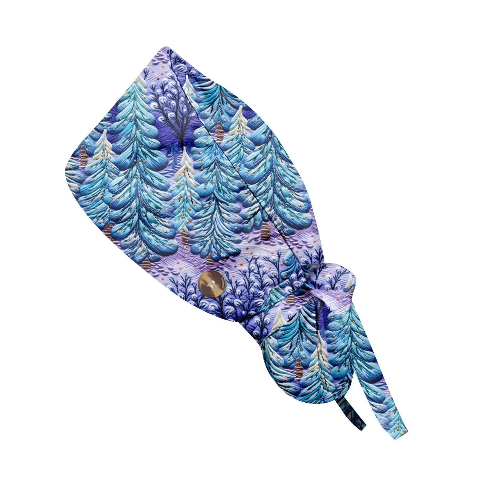 

Модная рождественская рабочая кепка с принтом, повседневная женская кепка с хвостиком, кепка с повязкой, кепка Baotou One Size фиолетовый