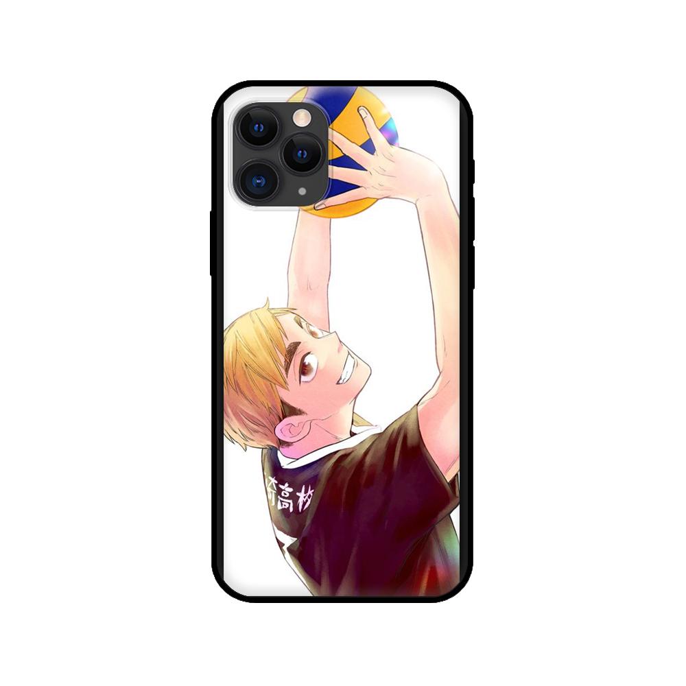 Black Tpu Case for Iphone 5 5s Se 2020 6 6s 7 8 Plus X 10 XR XS 11 12 Mini Pro MAX Back Cover  Miya Atsumu Haikyuu