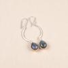 Natural Moss Agate Gemstone 925 Sterling Silver Jewelry Handmade Earrings 2.60" EE-43-28