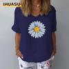 Women's Fashion Casual Short Sleeve V Neck Blouses & Shirts