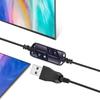 USB-kabelgebundenes Computerkopfhörer-Headset Freisprech-Binaural-Kopfhörer mit Mikrofon, Lautstärke- und Stummschalttaste für Büro-Callcenter