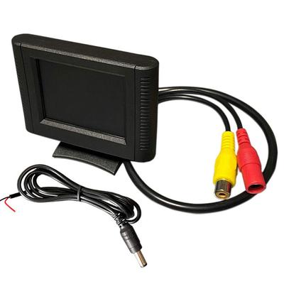 Discover winds 2,4-Zoll Kompakt-Farbmonitor Auto Armaturenbrett Rückfahrkamera Seitenkamera Frontkamera Monitor Videoeingang 1 Leitung